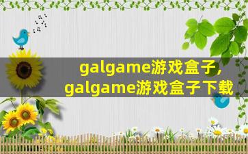 galgame游戏盒子,galgame游戏盒子下载