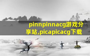 pinnpinnacg游戏分享站,picapicacg下载