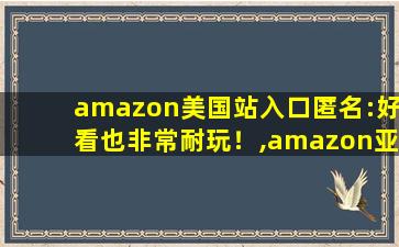 amazon美国站入口匿名:好看也非常耐玩！,amazon亚马逊美国网页版