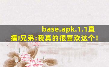 base.apk.1.1直播!兄弟:我真的很喜欢这个！