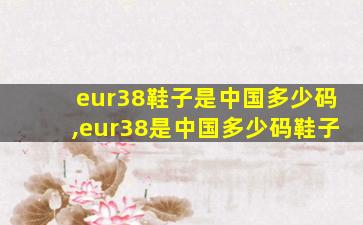 eur38鞋子是中国多少码,eur38是中国多少码鞋子