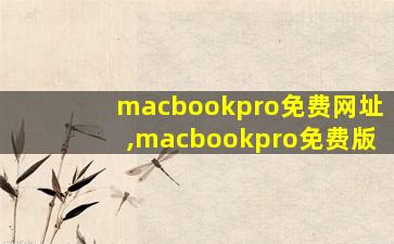 macbookpro免费网址,macbookpro免费版